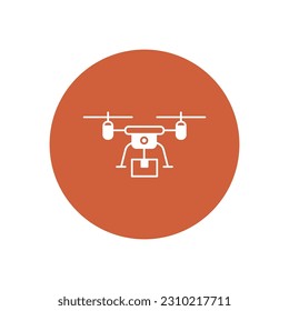 Drone camera  Vector Icon with trendy background colors that can easily edit or modify

