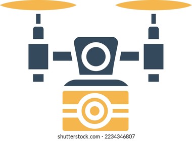 Drone Camera Vector Icon which is suitable for commercial work and easily modify or edit it
