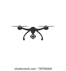 Drone with camera.Vector Icon 