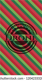 Drone christmas badge.