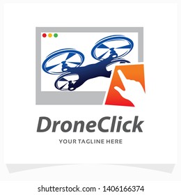 Drone Click Logo Design Template