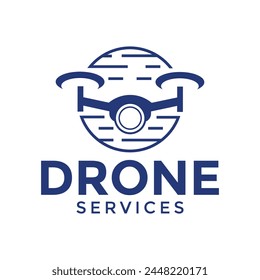 drone cloud icon vector logo