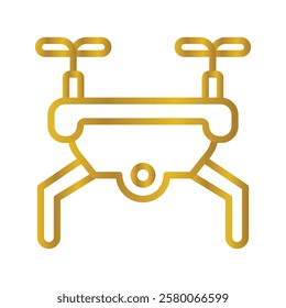 Drone Color gradient illustration vector icon which can easily modify or edit 