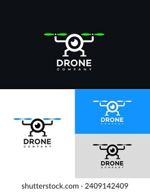 drone company logo  Vector Template