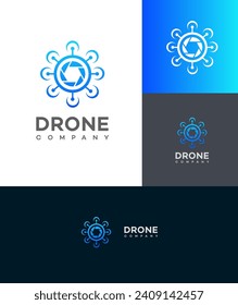 drone company logo  Vector Template