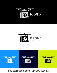 drone company logo  Vector Template
