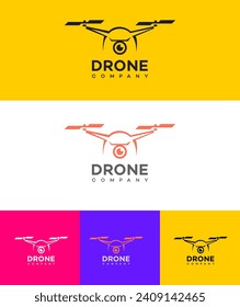 drone company logo  Vector Template