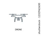 drone concept line icon. Simple element illustration. drone concept outline symbol design. Can be used for web and mobile UI/UX