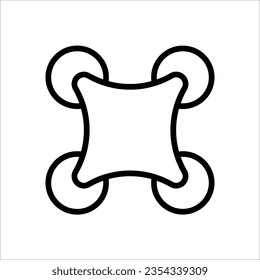 drone concept line icon. Simple element illustration. drone concept on white background