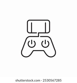 drone controlle remote phone icon sign vector