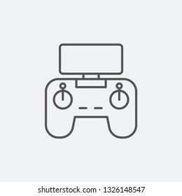 Drone controller icon isolated on background. Console symbol modern, simple, vector, icon for website design, mobile app, ui. Vector Illustration