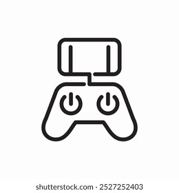 drone controller icon sign vector