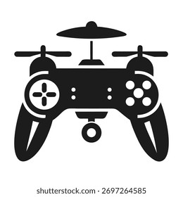 drone controller silhouette vector icon