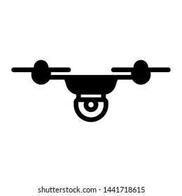 Drone copter vector icon. Drone copter illustration logo. 