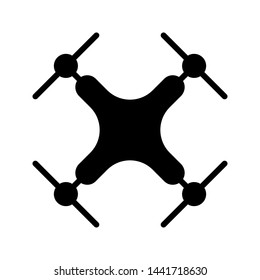 Drone copter vector icon. Drone copter illustration logo. 