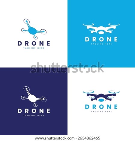 Drone creative modern minimal logo design bundle collection