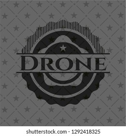 Drone dark icon or emblem