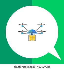 Drone Delivery flat icon