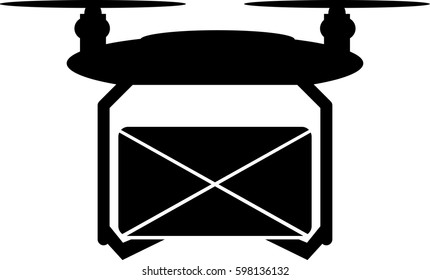 Drone delivery icon