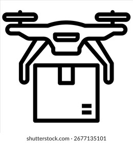 Drone Delivery Icon Element für Design