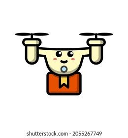 gráfico vectorial del icono de entrega de drones