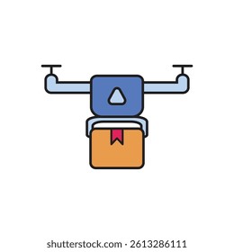 Drone Delivery Icon - Modern Aerial Shipping