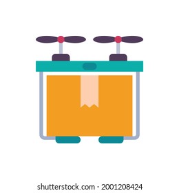 drone delivery icon vector illustration