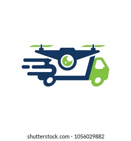 Drone Delivery Logo Icon Design