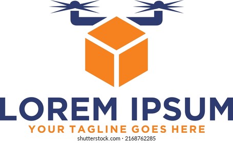 Drone Delivery modern logo design