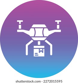 Drone Delivery vector icon. Can be used for printing, mobile and web applications.