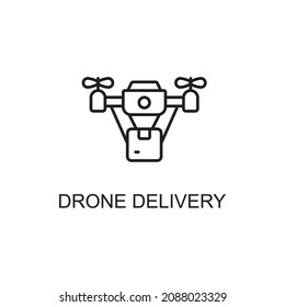 Drone Delivery Vector line icons for your digital or print projects.