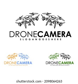 Drone design related to drone service company logo. Illustration design of drone