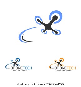 Drone design related to drone service company logo. Illustration design of drone