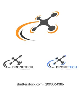 Drone design related to drone service company logo. Illustration design of drone