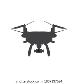 diseño drone vectorial ilustración icono de plantilla de logotipo