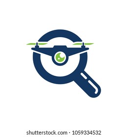 Drone Find Logo Icon Design