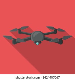 Drone Flat Design Icon Symbol