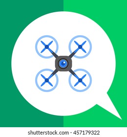Drone flat icon