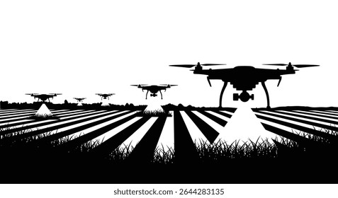 A drone fleet scanning crop fields from the sky.jpg	Autonomous Drone Fleet Scanning Crop Fields Agricultural Technology	An autonomous fleet of drones systematically scans vast crop fields from above, 