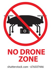 drone flights prohibited in thai area. no drone zone sign. no fly.