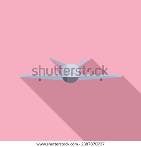 Drone fly airplane icon flat vector. Computer aerial. Video toy