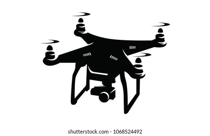 Drone Flying Logo