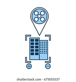 drone flying technology icon