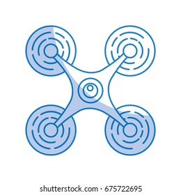 drone flying technology icon