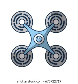 drone flying technology icon
