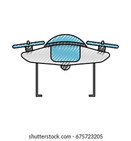 drone flying technology icon