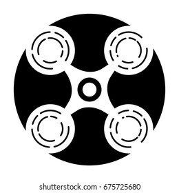 drone flying technology icon