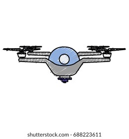 drone flying technology icon