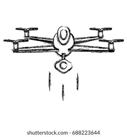 drone flying technology icon