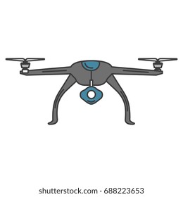 drone flying technology icon